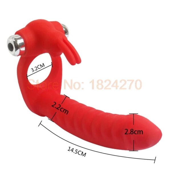 Mens Strap on Dildo Vibrator Double Penetration Cockring Butt Plug Anal Beads Dildo Strap On Anus Plug G spot Vibrator Sex Toys