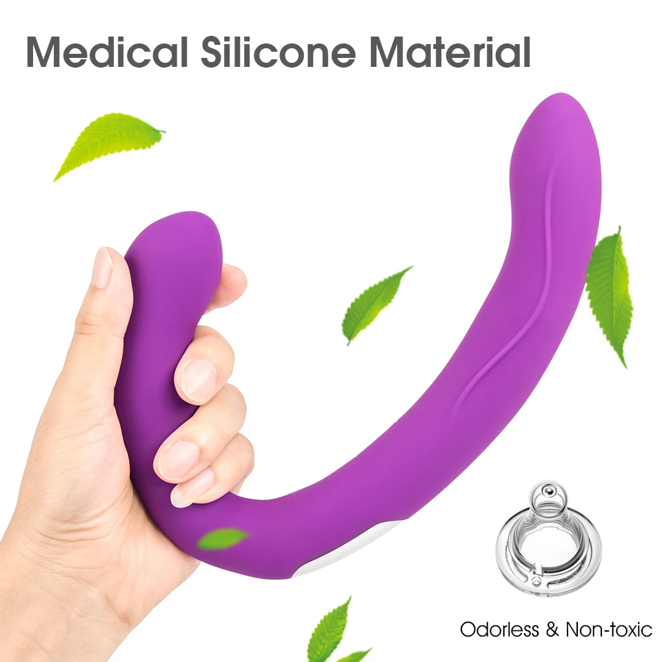 Erotic Strapless Strapon Dildo Wireless Lesbian Double Penetration Remote Vibrator Sex Toys For Woman Toys For Adults Sex Shop