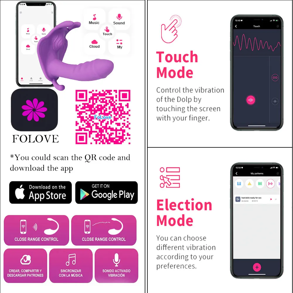 Sex Toys APP Remote Control Dildo Vibrators for Women WIFI Vibrator Female Sex Toys for Women Wear Dildos Goods for Adults 18