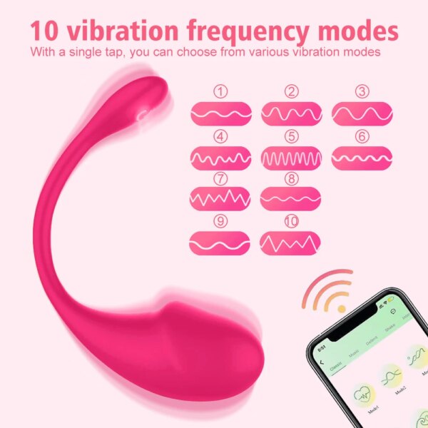 Wireless Bluetooth G Spot Dildo Vibrator for Women APP Remote Control Wear Vibrating Egg Clit Female Vibrating Panties Sex Toys