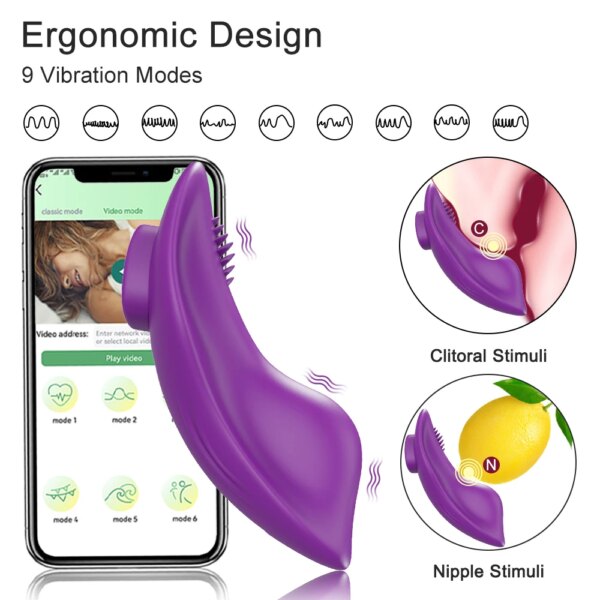 Wireless Bluetooth APP Vibrator Female Remote Control Wearable Vibrating Egg Clitoris Stimulator Sex Toys for Women Couples