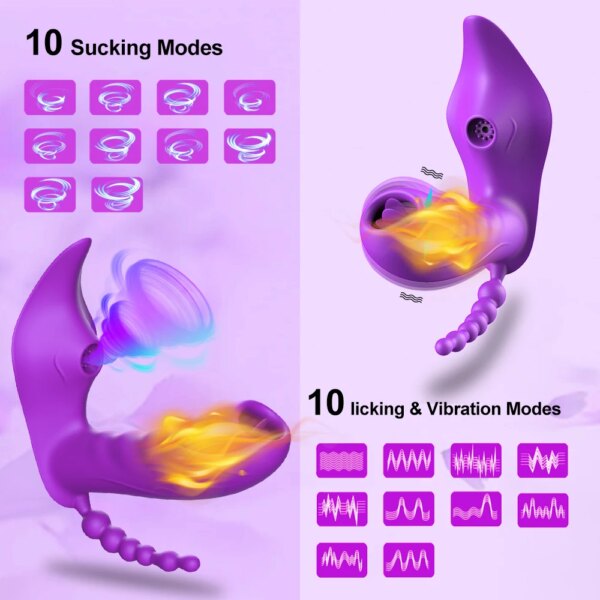 Wireless Remote Control Clit Sucker Vibrator Female Bluetooth APP Clitoris Stimulator Vibrating Dildo Sex Toy for Women Couples