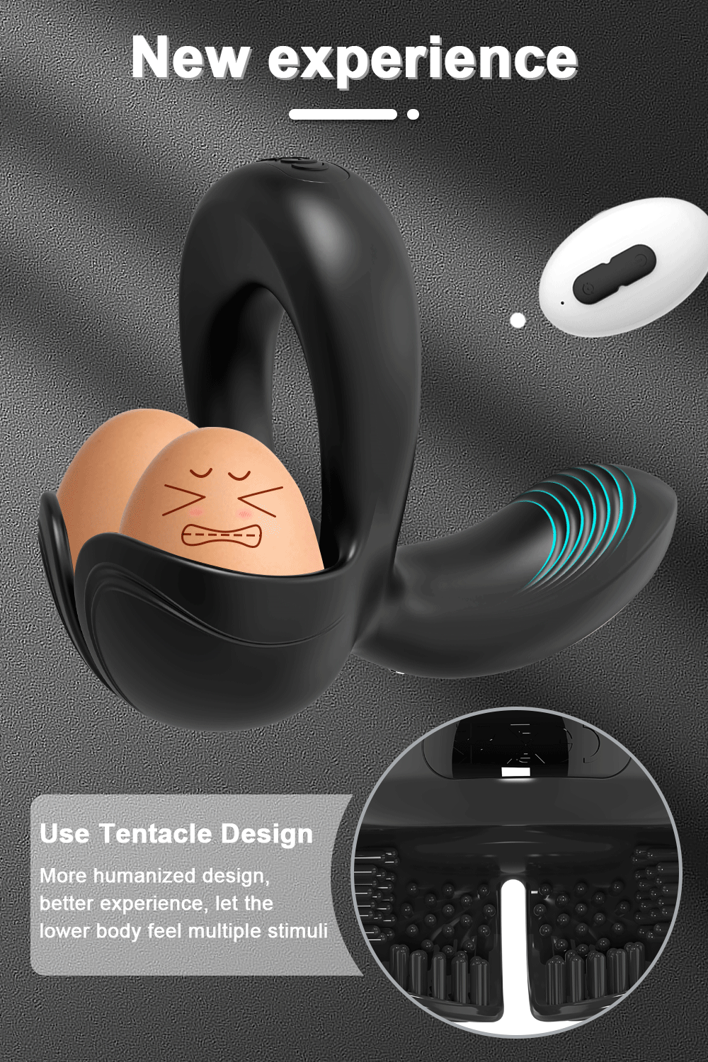 Penis Vibrator for Men Remote Control Cock Ring Ejaculation Delay Testicles Perineum Stimulator Sex Toy for Couples Game Penis Vibrator for Men Remote Control Cock Ring Ejaculation Delay Testicles Perineum Stimulator Sex Toy for Couples Game