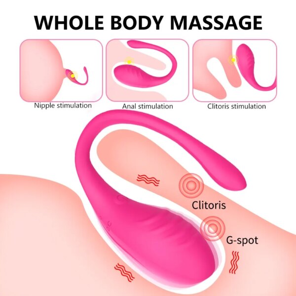 Wireless App Remote Control Vibrator Bluetooth Clit Stimulate G Spot Dildo Wear Vibrating Egg Panties Sex Toys for Women Adults
