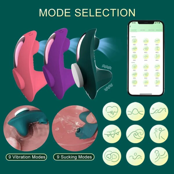 Wearable Mini Vibrator For Women Clitoris Sucker App Bluetooth Remote Control Vibro On Sexy Panties Adults Sex Toys Stimulator