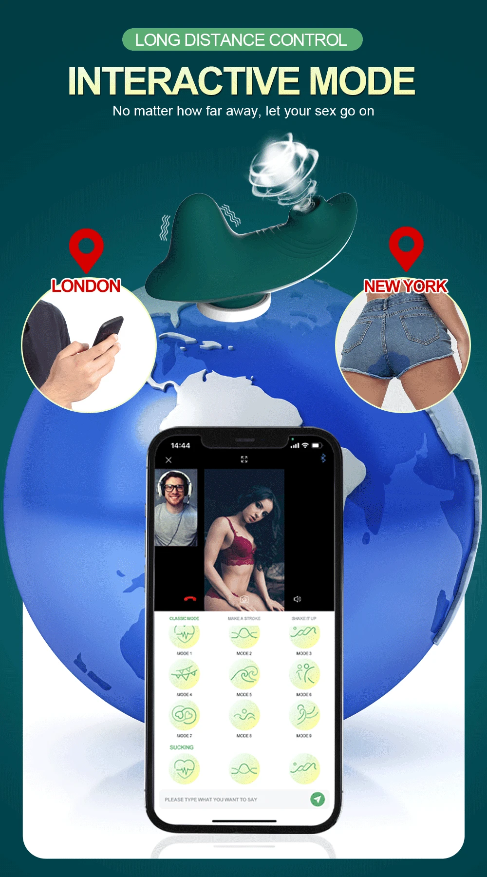 Wearable Mini Vibrator For Women Clitoris Sucker App Bluetooth Remote Control Vibro On Sexy Panties Adults Sex Toys Stimulator