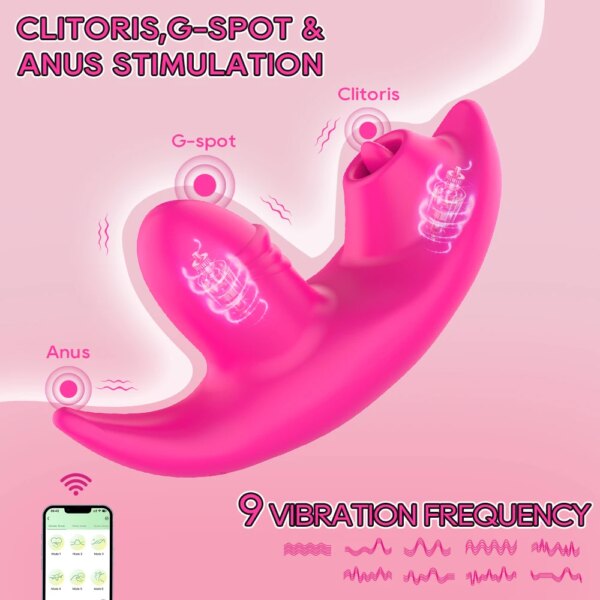 Wear MiniVibrator For Women Panties Clitoris Lick Stimulator App Bluetooth Remote Control Vibrators For Female Adults Sex Toys