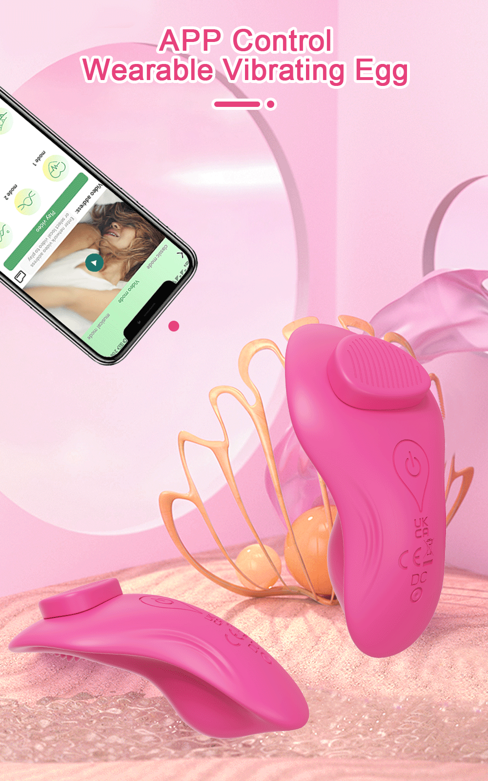 Wearable Bluetooth APP Vibrator for Women Wireless Remote Control Vibrating Egg Clitoris Stimulator Female Sex Toys for Couples Wearable Bluetooth APP Vibrator for Women Wireless Remote Control Vibrating Egg Clitoris Stimulator Female Sex Toys for Couples