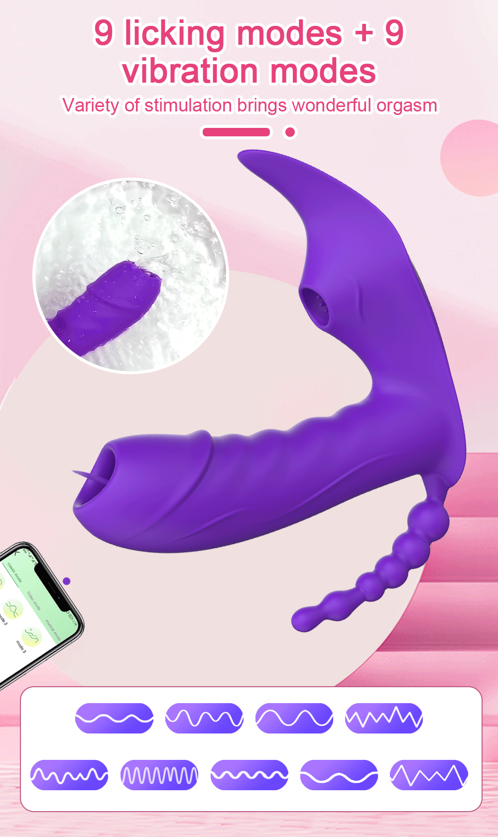 3 in 1 Bluetooth APP Dildo Vibrator Female Wireless Remote Control Sucker Clitoris Stimulator Sex Toys for Women Couple Adult 18