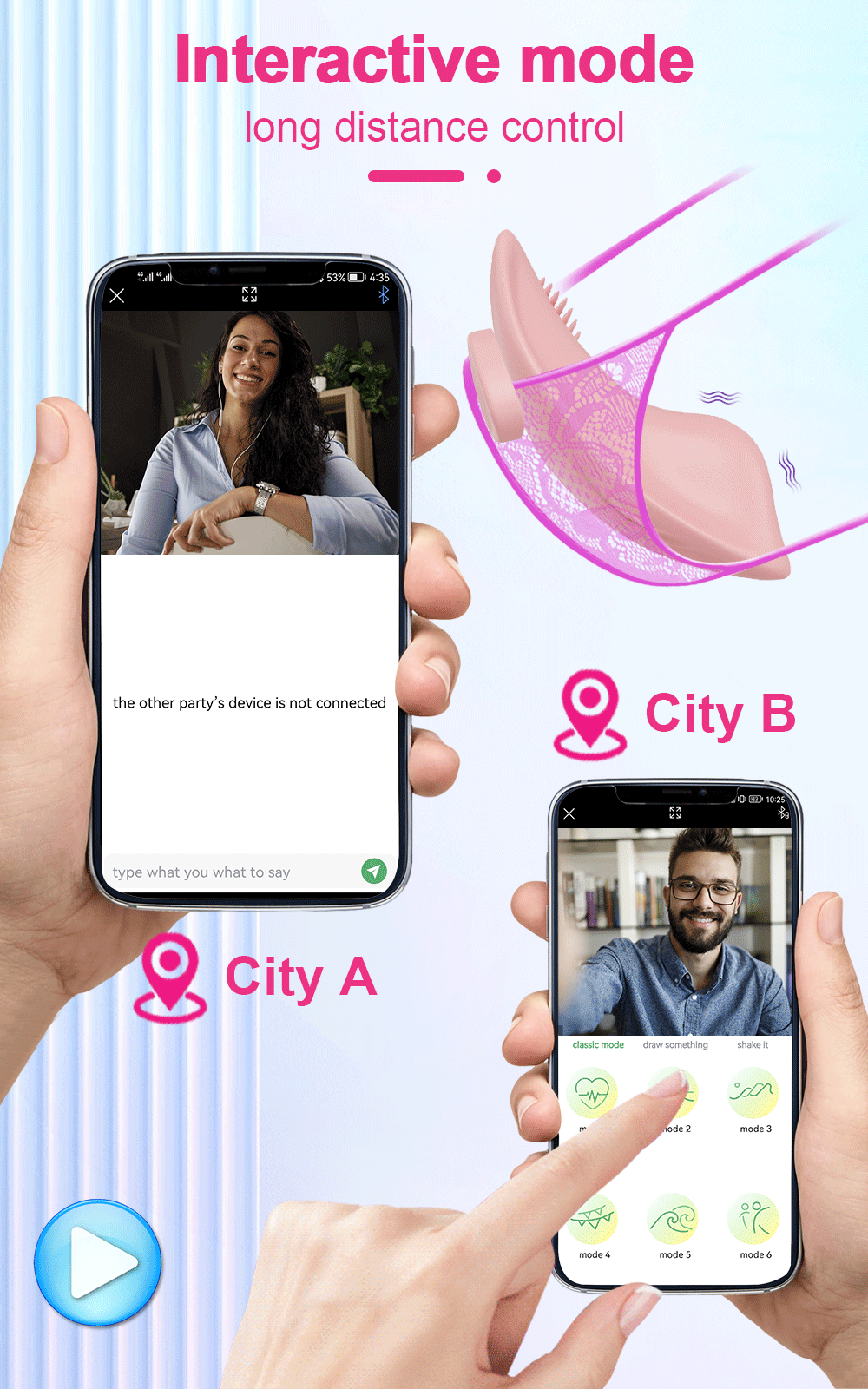 Bluetooth APP Wearable Mini Vibrator Female Clitoral Stimulator Remote Control Panties Vibrating Adult Sex Toy for Women Couples