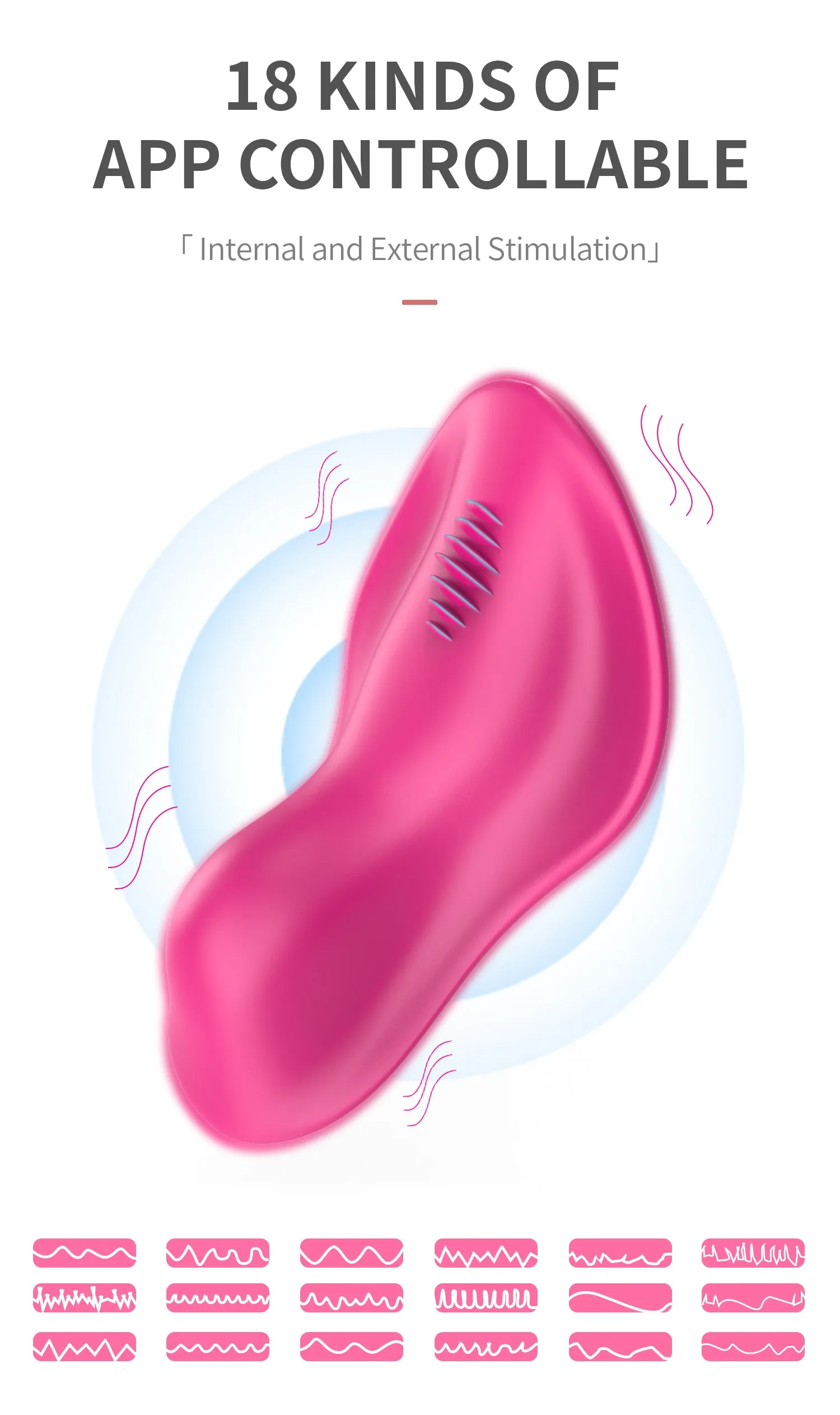 Bluetooth APP Wearable Mini Vibrator Female Clitoral Stimulator Remote Control Panties Vibrating Adult Sex Toy for Women Couples