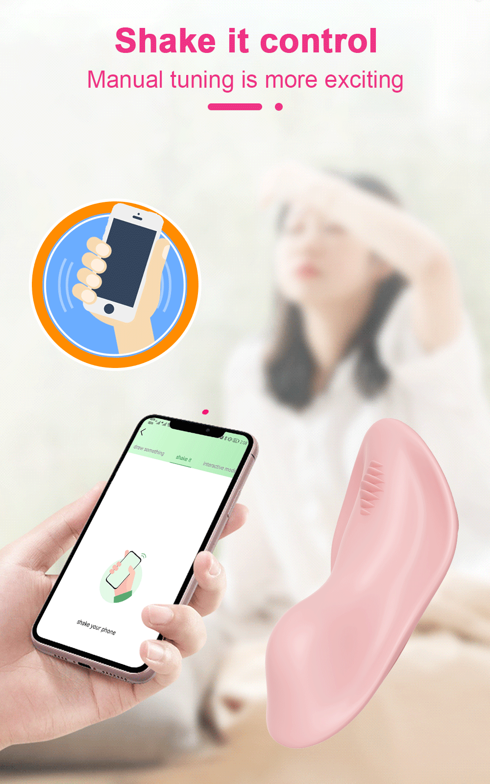 Bluetooth APP Wearable Mini Vibrator Female Clitoral Stimulator Remote Control Panties Vibrating Adult Sex Toy for Women Couples