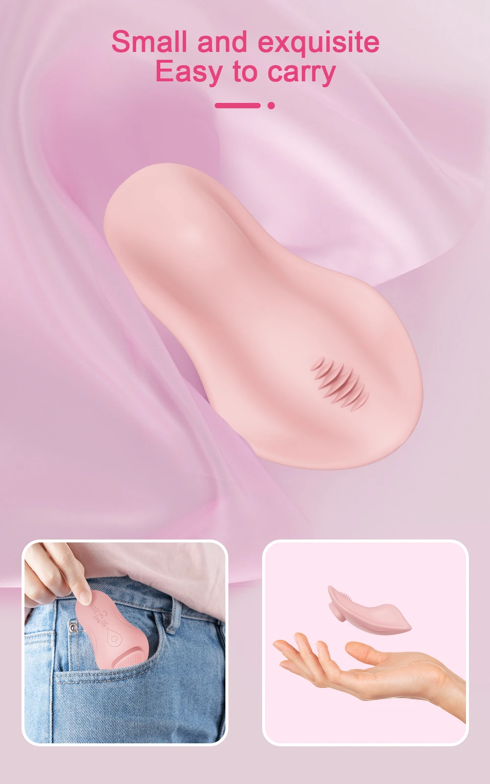 Bluetooth APP Wearable Mini Vibrator Female Clitoral Stimulator Remote Control Panties Vibrating Adult Sex Toy for Women Couples