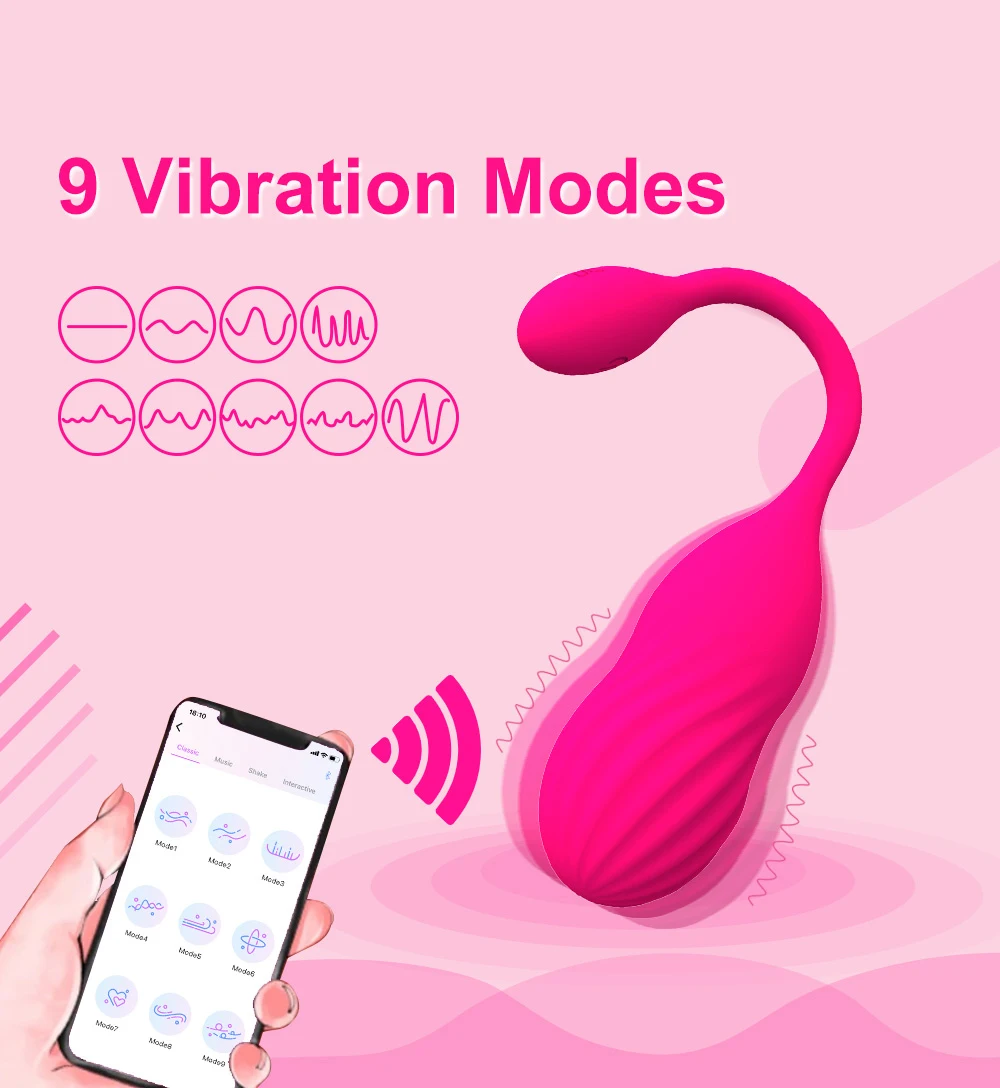 App Control Egg Vibrators For Women Wearable Vibrating G Spot Dildo Vaginal Kegel Ball Vibrator Phone Remote Sex Toys Femme