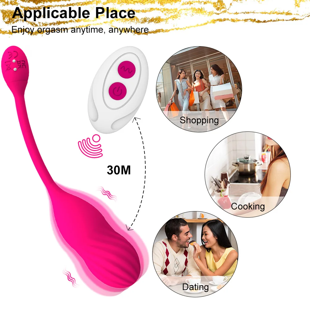 App Control Egg Vibrators For Women Wearable Vibrating G Spot Dildo Vaginal Kegel Ball Vibrator Phone Remote Sex Toys Femme