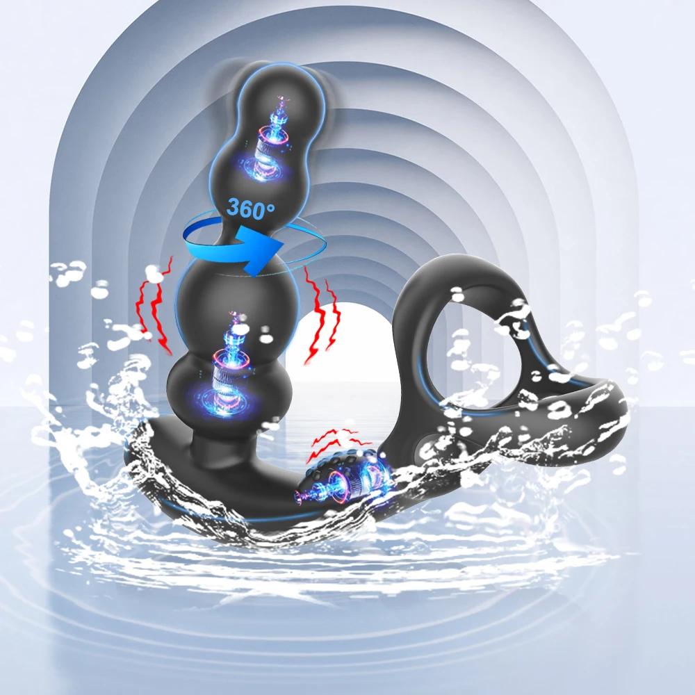 Male Thrusting Prostate Massager Bluetooth APP Vibrator for Men Wireless Remote Control Anal Plug Silicone Man Vibration Sex Toy