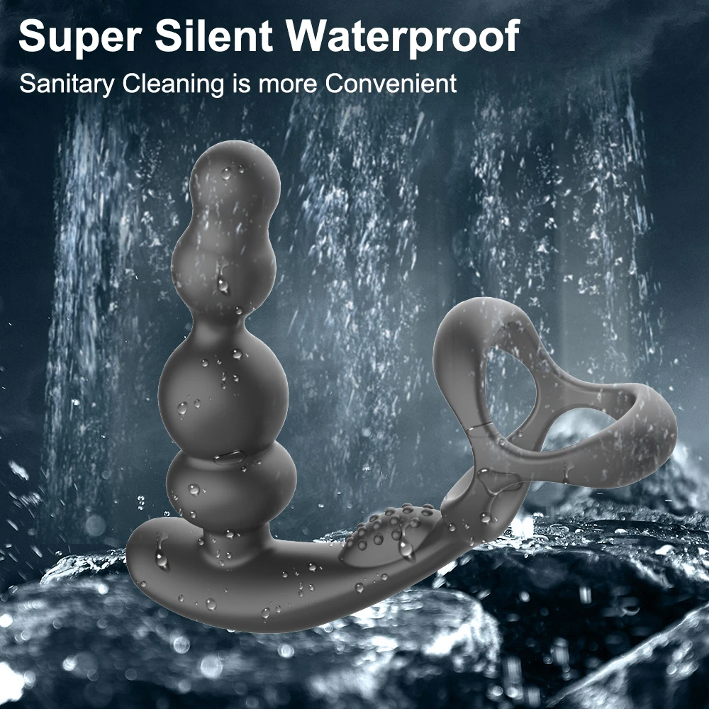 Male Thrusting Prostate Massager Bluetooth APP Vibrator for Men Wireless Remote Control Anal Plug Silicone Man Vibration Sex Toy
