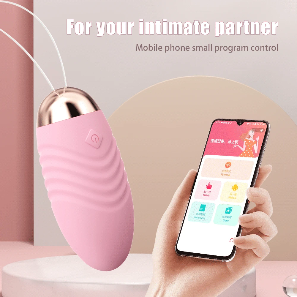 Wireless Bluetooth Vibrator Egg APP Remote Control Vibrator for Women G-Spot Massage Clitoral Clit Stimulator Adult Sex Toys