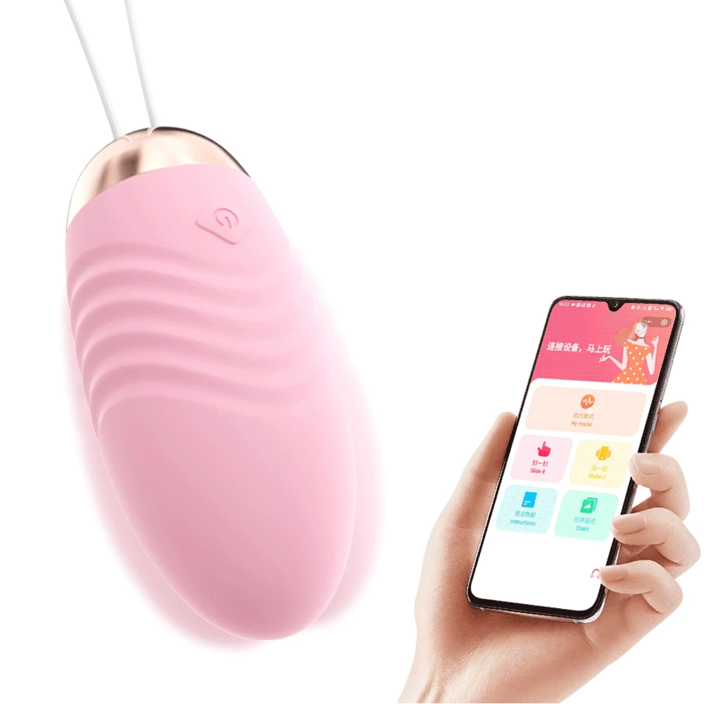Wireless Bluetooth Vibrator Egg APP Remote Control Vibrator for Women G-Spot Massage Clitoral Clit Stimulator Adult Sex Toys