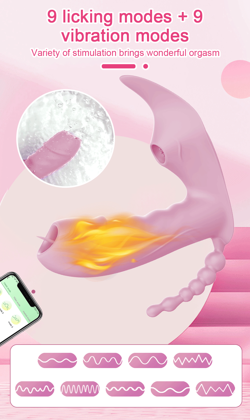 Wireless Remote Control 3 in 1 Bluetooth APP Dildo Vibrator Vagina Sucker Clitoris Stimulator Sex Toys for Women Couple Adult 18