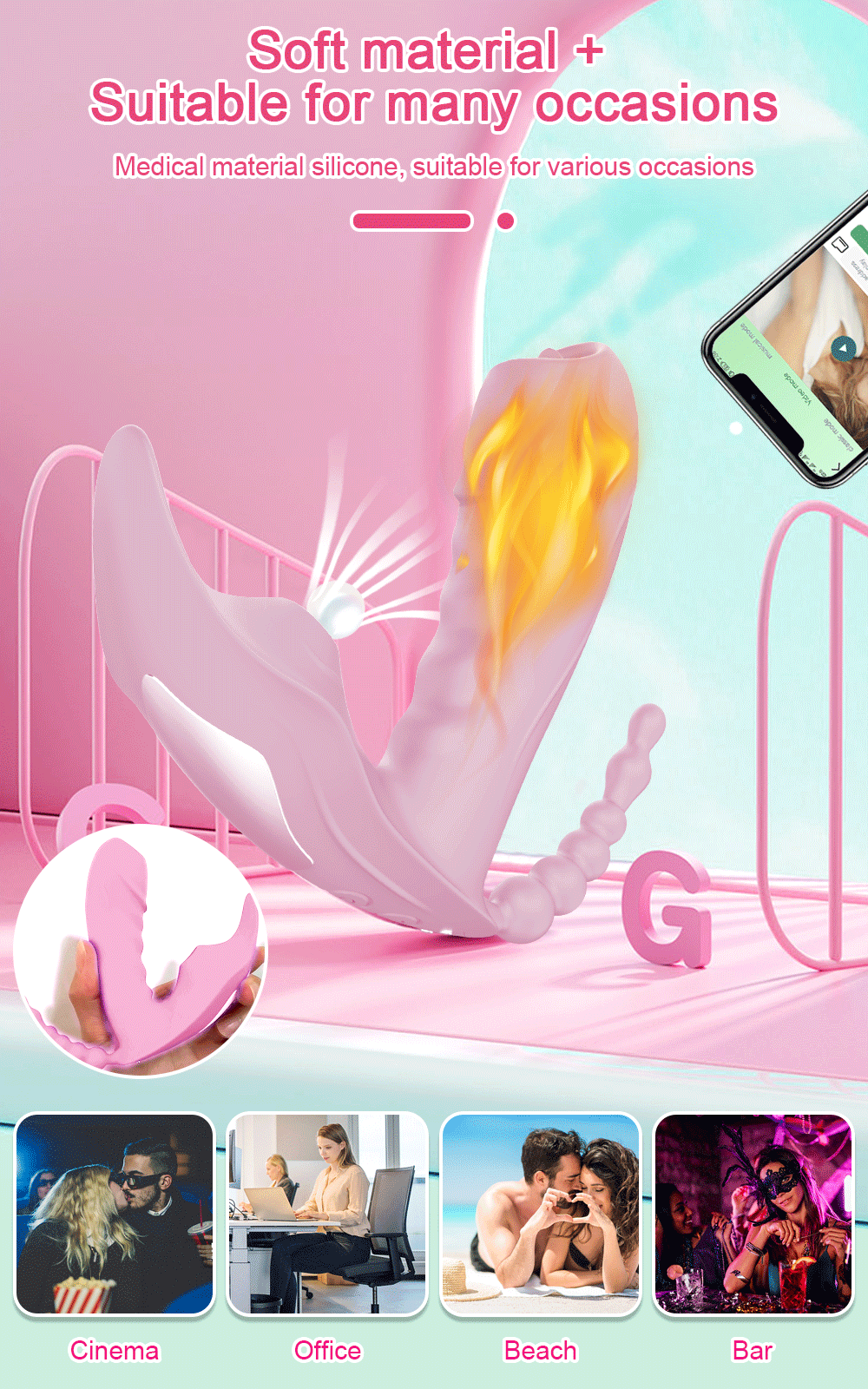 Wireless Remote Control 3 in 1 Bluetooth APP Dildo Vibrator Vagina Sucker Clitoris Stimulator Sex Toys for Women Couple Adult 18