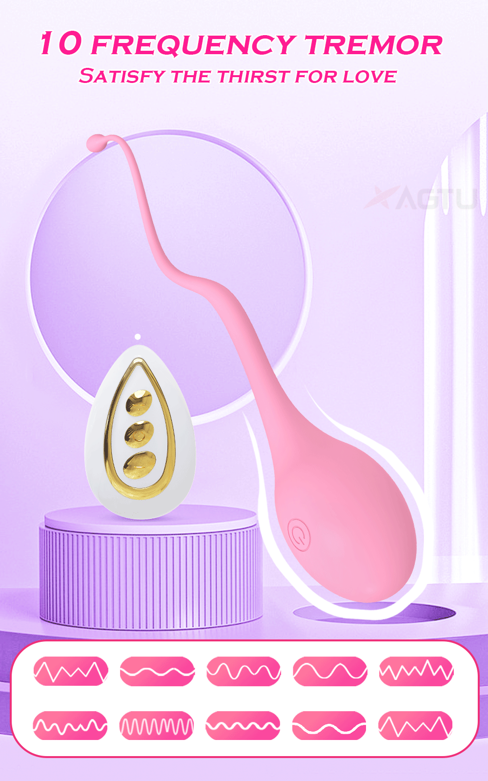Wireless Remote Control Vibrator for Women G Spot Dildo Clitoris Stimulator Vibrating Love Egg Pollywog Sperm Sex Toys for Adult