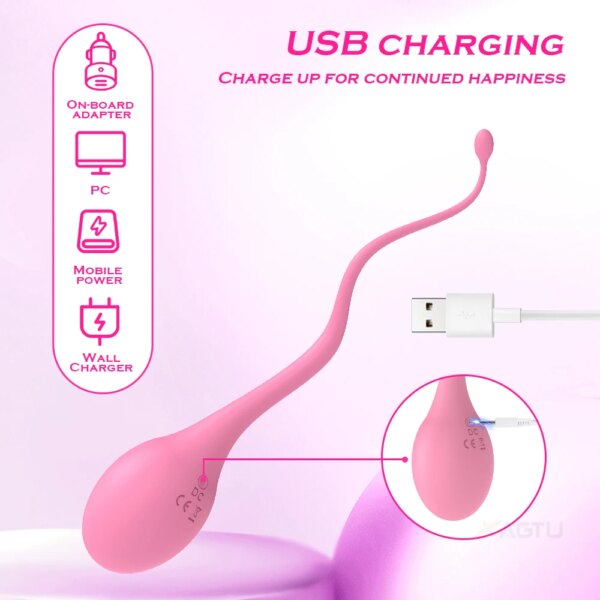 Wireless Remote Control Vibrator for Women G Spot Dildo Clitoris Stimulator Vibrating Love Egg Pollywog Sperm Sex Toys for Adult