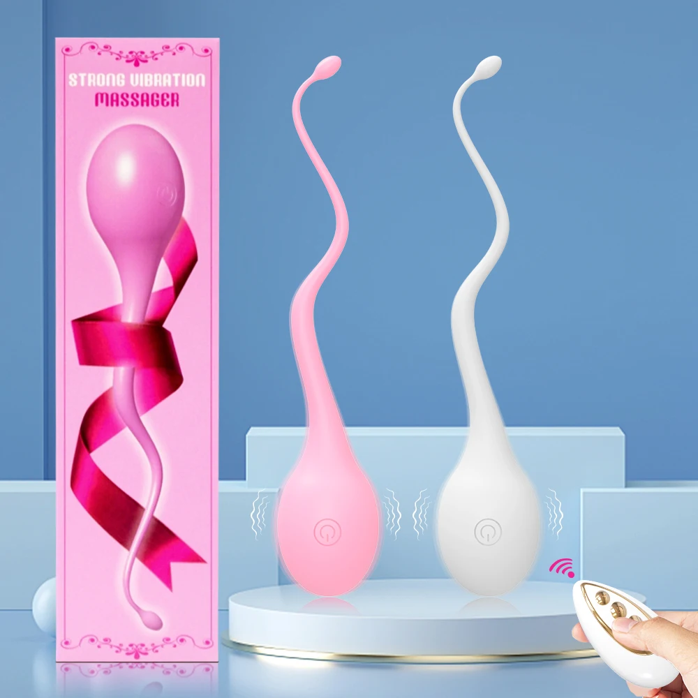 Wireless Remote Control Vibrator for Women G Spot Dildo Clitoris Stimulator Vibrating Love Egg Pollywog Sperm Sex Toys for Adult