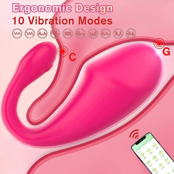 Women Wireless Remote Control App Vibrating Egg G-spot Clitoris Vagina Mastubator Panties Fidget Vibrator Sex Toys for Couple