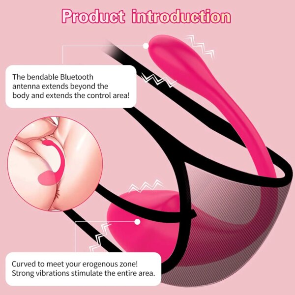 Women Wireless Remote Control App Vibrating Egg G-spot Clitoris Vagina Mastubator Panties Fidget Vibrator Sex Toys for Couple