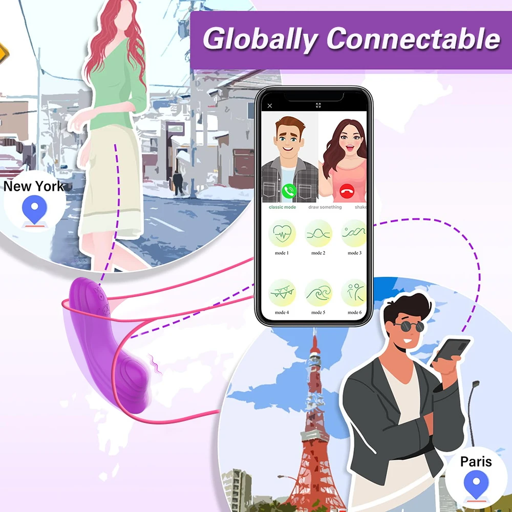 Bluetooth APP Vibrator Female Wearable Wireless Remote Control Magnetic Clitoral Stimulator Sex Toys for Adults Women Couples Bluetooth APP Vibrator Female Wearable Wireless Remote Control Magnetic Clitoral Stimulator Sex Toys for Adults Women Couples