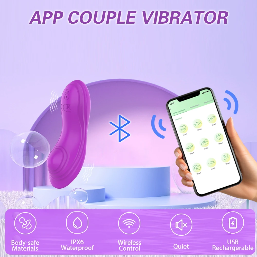 Bluetooth APP Vibrator Female Wearable Wireless Remote Control Magnetic Clitoral Stimulator Sex Toys for Adults Women Couples Bluetooth APP Vibrator Female Wearable Wireless Remote Control Magnetic Clitoral Stimulator Sex Toys for Adults Women Couples