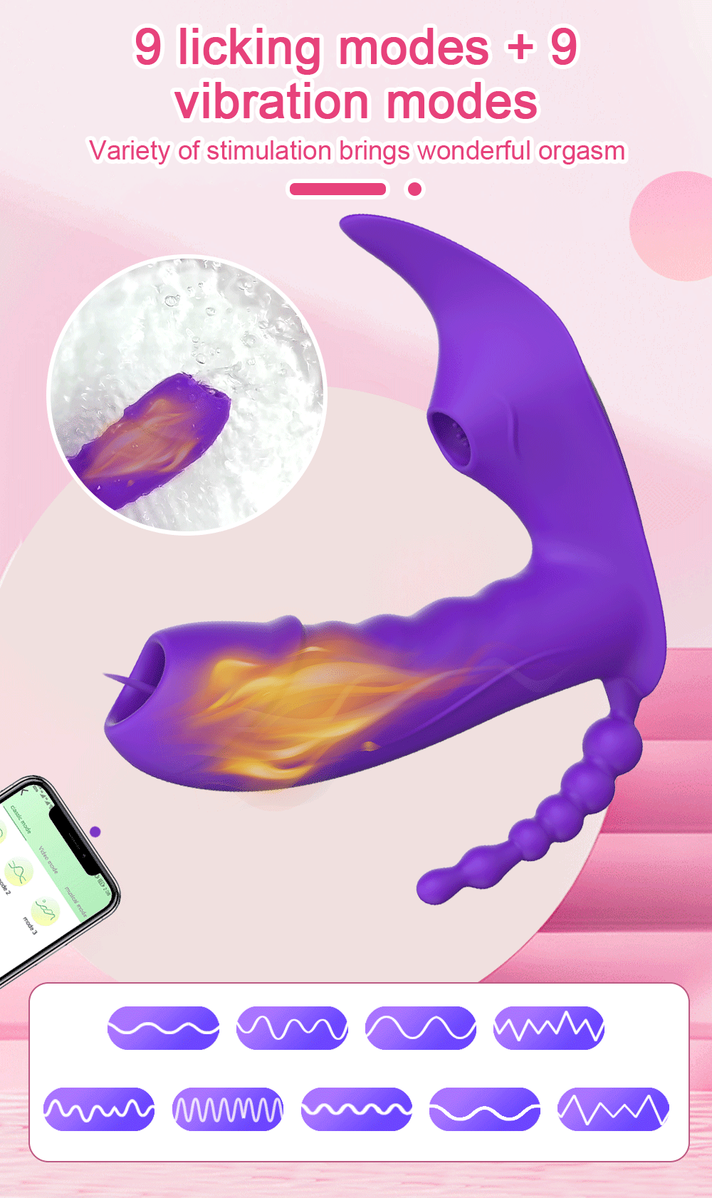 Bluetooth APP 3 in 1 Dildo Vibrator for Women Wireless Remote Control Sucker Clitoris Stimulator Sex Toys Female Couple Adult 18