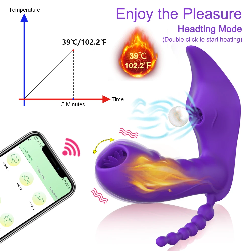 Bluetooth APP 3 in 1 Dildo Vibrator for Women Wireless Remote Control Sucker Clitoris Stimulator Sex Toys Female Couple Adult 18