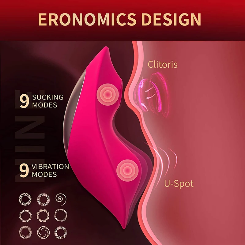 Women's Sex Toys with App Remote Control, Clitoris Oral Sucking Panties Vibrator, Adult Sex Toys for Females