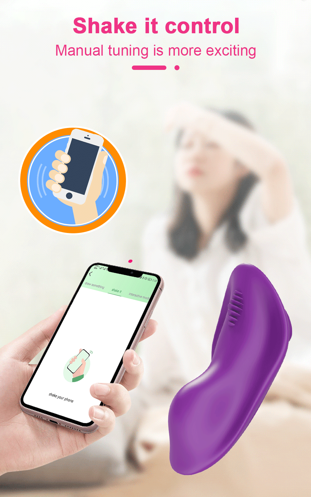 Wearable Bluetooth APP Vibrator for Women Wireless Remote Control Dildo Clitoris Stimulator Female Sex Toys for Women Couples