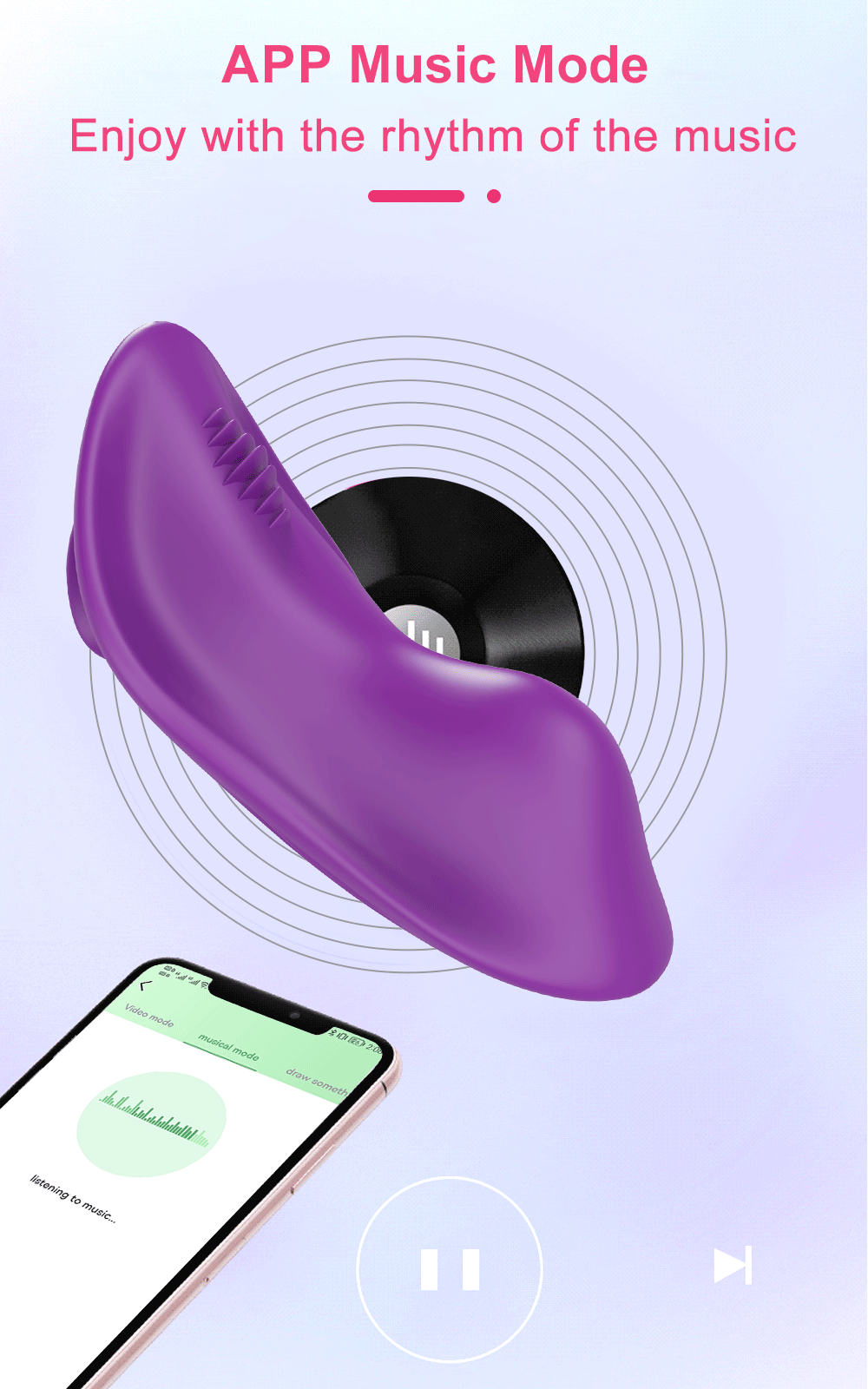 Wearable Bluetooth APP Vibrator for Women Wireless Remote Control Dildo Clitoris Stimulator Female Sex Toys for Women Couples