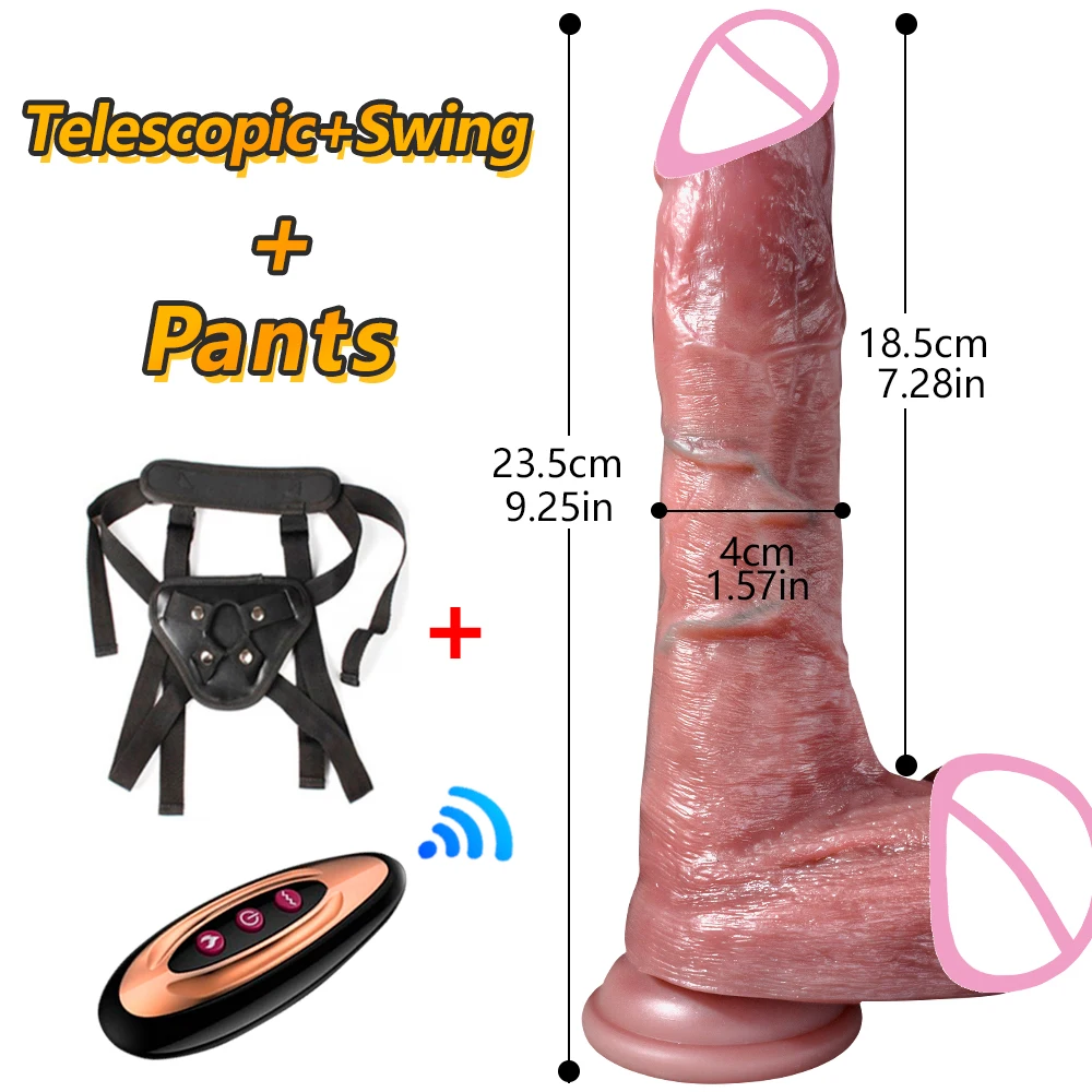 Super soft Dildo For Women Heated Automatic Telescopic Machine Sex Toys Big Dick Large Realistic Penis Huge Dildos Vibrator
