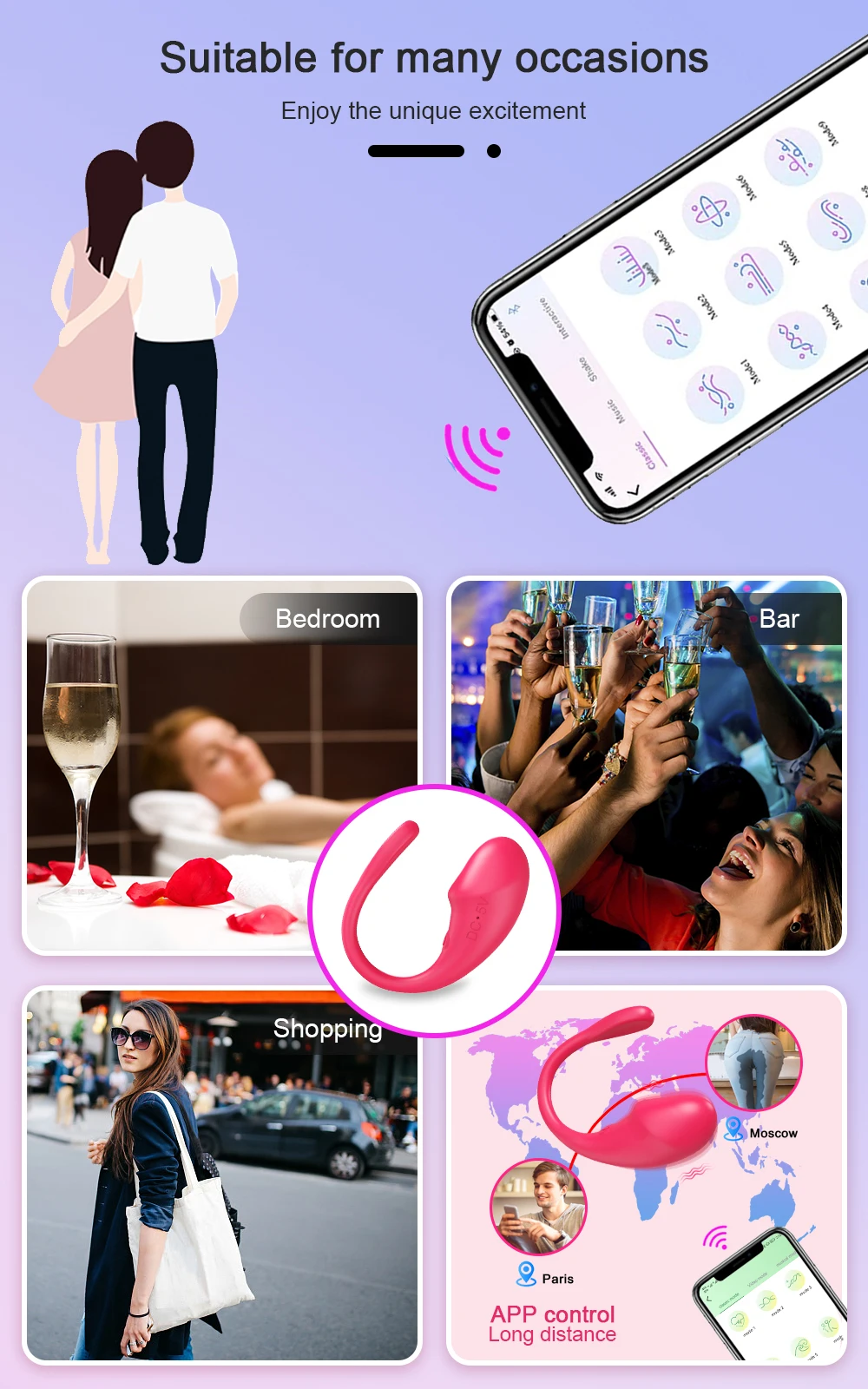 Wireless Control Vibrator APP Remote Control Dildo Panties Wear Vibrating Egg G Spot Clit Stimulator Massager Sex Toys for Women Wireless Control Vibrator APP Remote Control Dildo Panties Wear Vibrating Egg G Spot Clit Stimulator Massager Sex Toys for Women