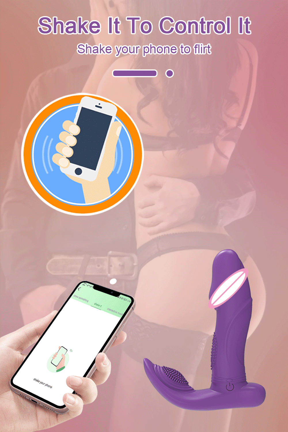Bluetooth APP Dildo Vibrator Female Wireless Remote Control Clitoris Stimulator Finger Wiggling Sex Toys for Women Couples Adult