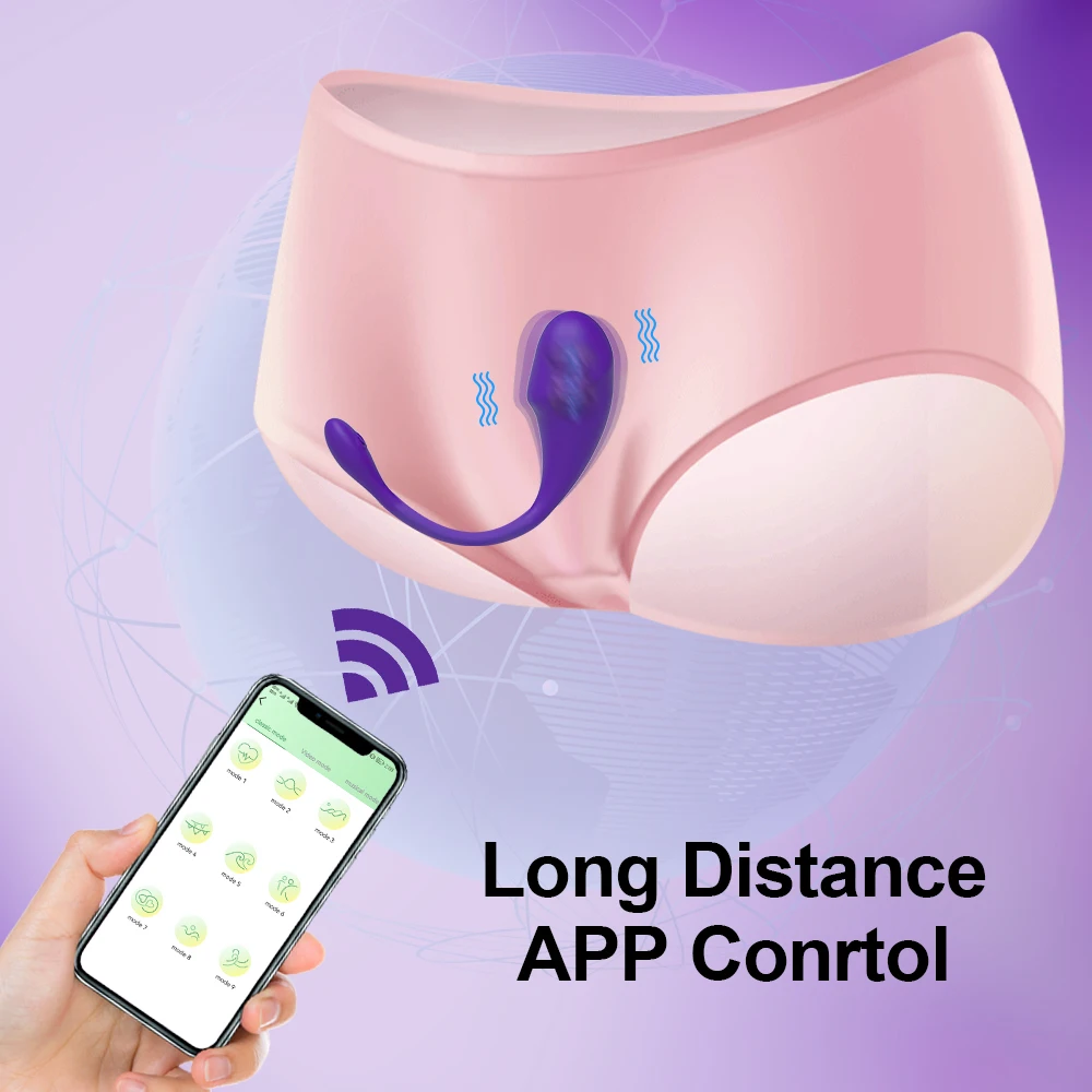 Bluetooth APP Wearable Mini Vibrator Female Clitoral Stimulator Remote Control Panties Vibrating Adult Sex Toy for Women Couples Bluetooth APP Wearable Mini Vibrator Female Clitoral Stimulator Remote Control Panties Vibrating Adult Sex Toy for Women Couples