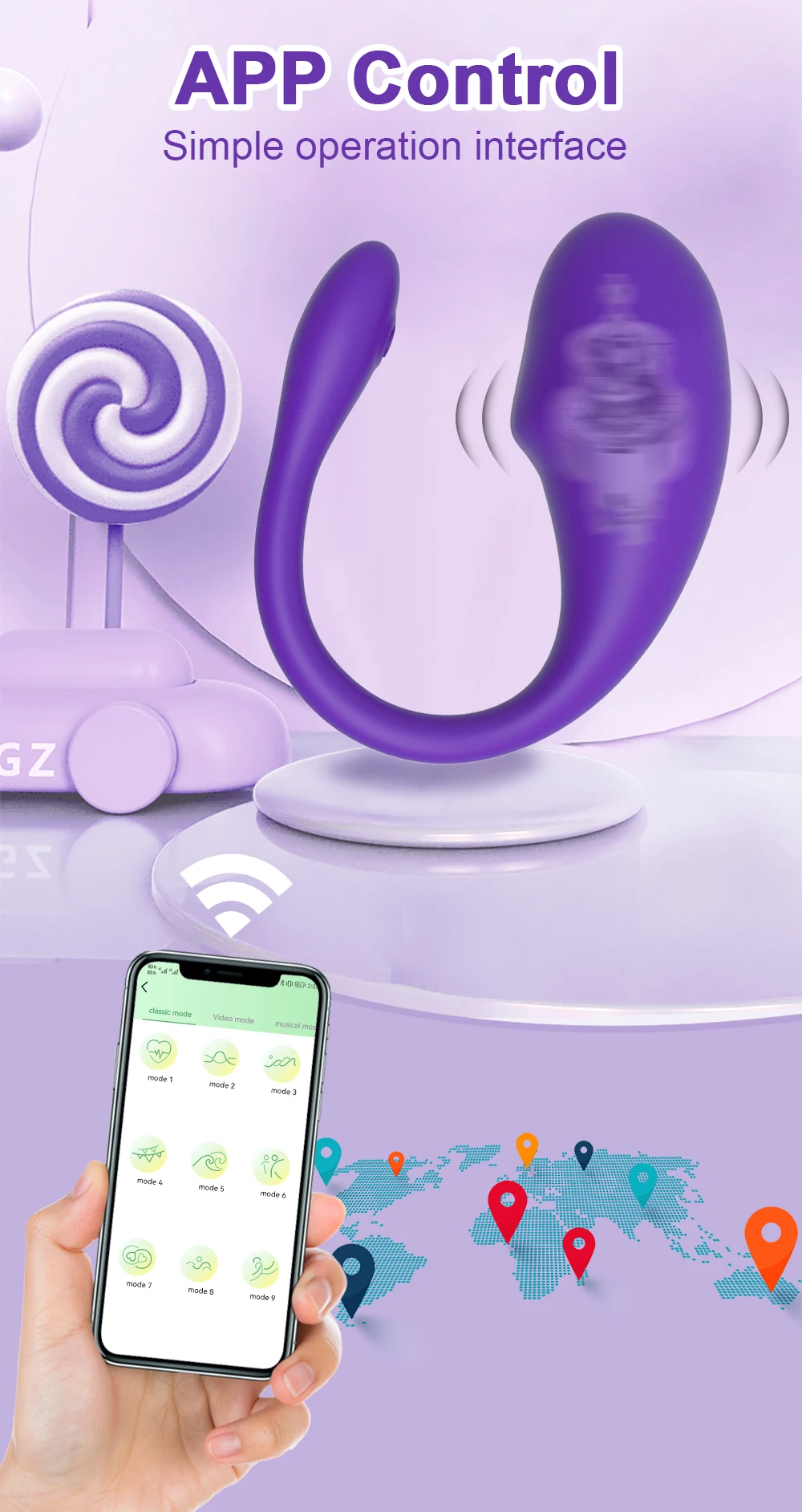 Bluetooth APP Wearable Mini Vibrator Female Clitoral Stimulator Remote Control Panties Vibrating Adult Sex Toy for Women Couples Bluetooth APP Wearable Mini Vibrator Female Clitoral Stimulator Remote Control Panties Vibrating Adult Sex Toy for Women Couples