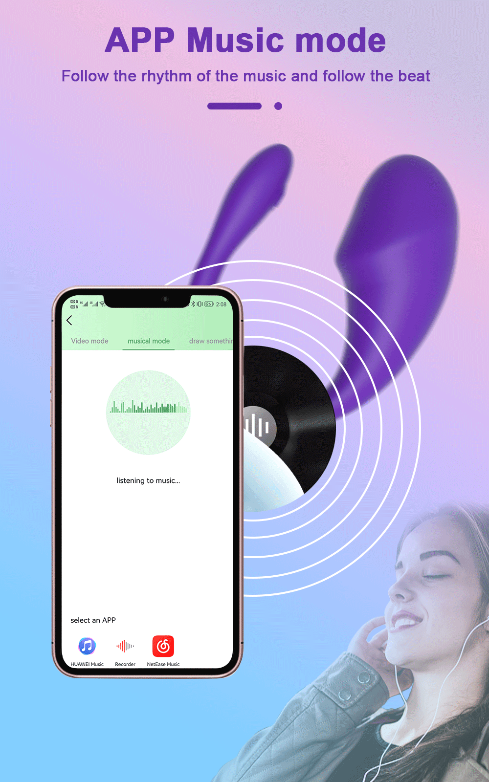 Bluetooth APP Wearable Mini Vibrator Female Clitoral Stimulator Remote Control Panties Vibrating Adult Sex Toy for Women Couples Bluetooth APP Wearable Mini Vibrator Female Clitoral Stimulator Remote Control Panties Vibrating Adult Sex Toy for Women Couples