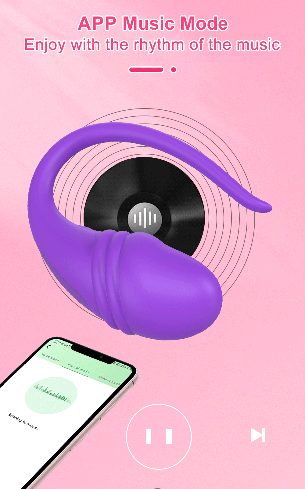 Bluetooth APP Wearable Mini Vibrator Female Clitoral Stimulator Remote Control Panties Vibrating Adult Sex Toy for Women Couples Bluetooth APP Wearable Mini Vibrator Female Clitoral Stimulator Remote Control Panties Vibrating Adult Sex Toy for Women Couples