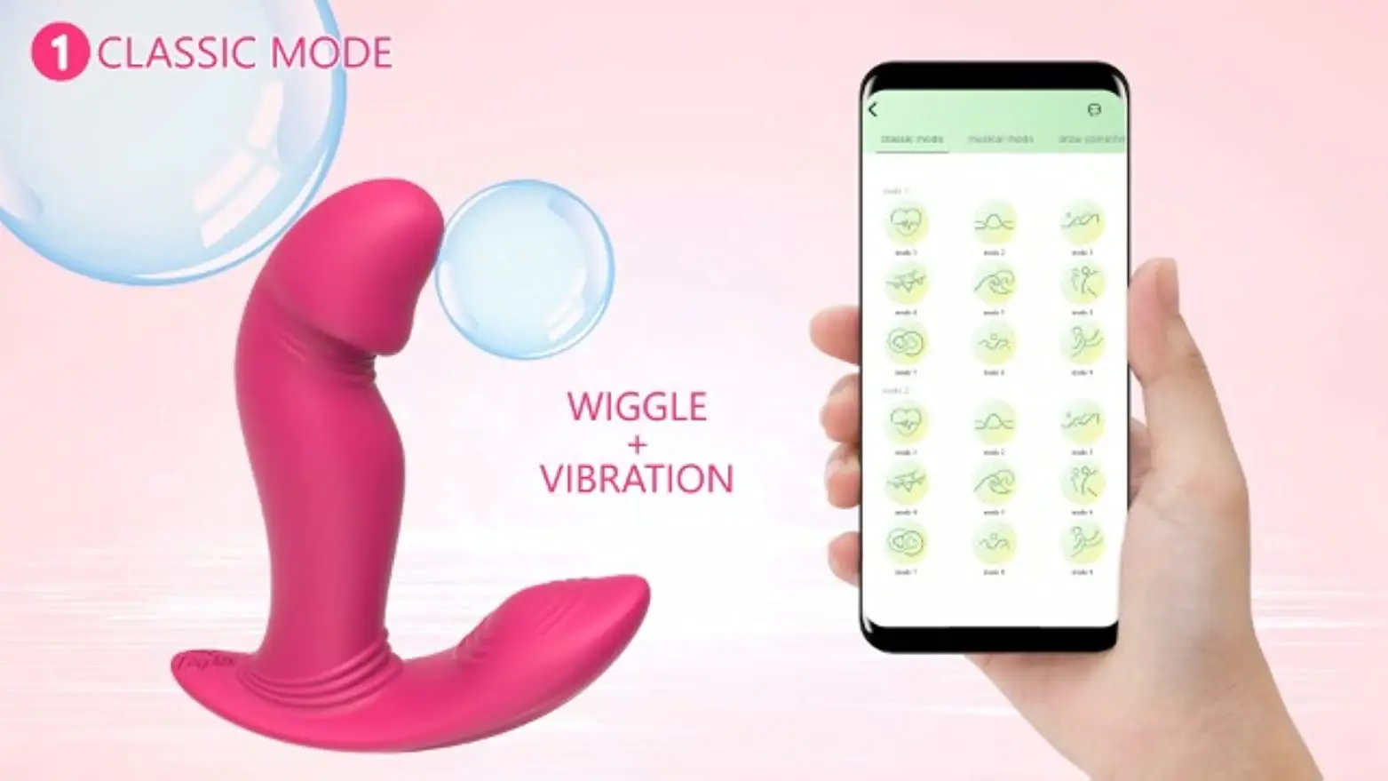 Vibrator for Women APP Vibrating Wiggling Wearable Clitoral G Spot Remote Control Perfect Fit Butterfly Panty Sex Toys for Women