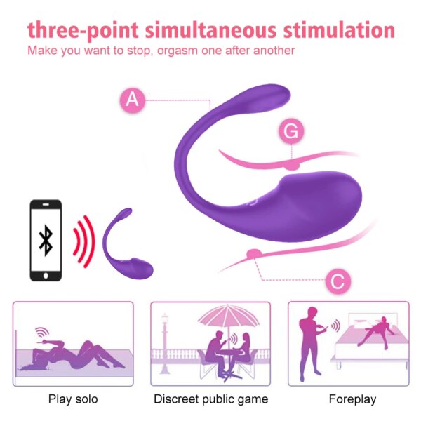 Wireless Bluetooth APP Vibrator Female Remote Control Egg Clitoris Stimulator G Spot Massager Sex Toys for Women Adults Panties