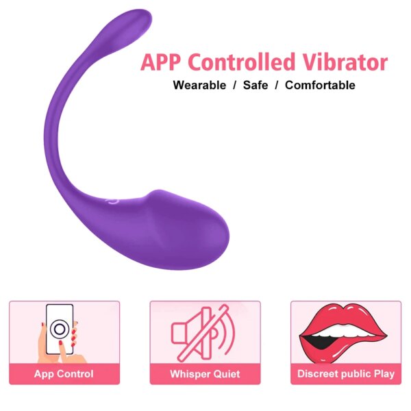Wireless Bluetooth APP Vibrator Female Remote Control Egg Clitoris Stimulator G Spot Massager Sex Toys for Women Adults Panties