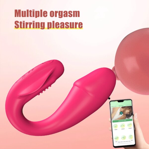 Wearable Mini Vibrator Wireless Bluetooth G Spot Dildo Vibrator for Women APP Remote Control Vibrating Egg Clit Panties Sex Toys