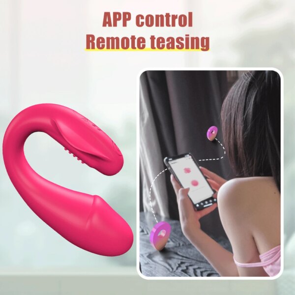 Wearable Mini Vibrator Wireless Bluetooth G Spot Dildo Vibrator for Women APP Remote Control Vibrating Egg Clit Panties Sex Toys