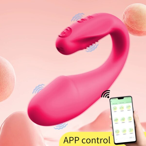 Wearable Mini Vibrator Wireless Bluetooth G Spot Dildo Vibrator for Women APP Remote Control Vibrating Egg Clit Panties Sex Toys
